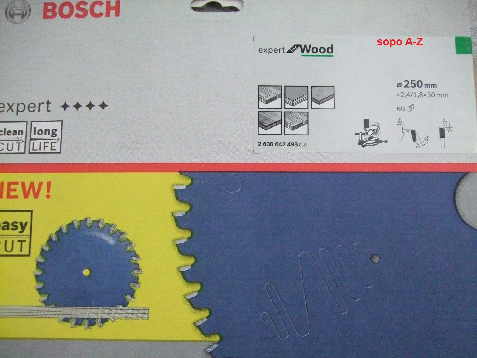 Bosch Kreissägeblatt HM expert for WOOD Ø210x30x2,4/1,8 mm 48 Zähne